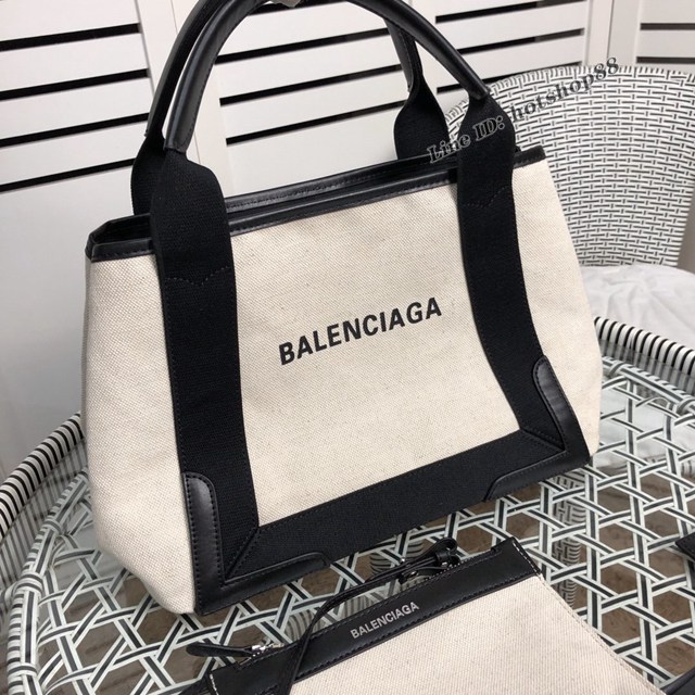 Balenciaga專櫃爆款大號購物袋手提帆布包 巴黎世家新版一行字帆布字母包 fyj1840